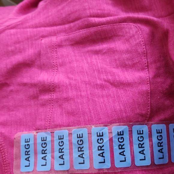 Social Standard by Sanctuary "Dylan Scoop Tee" Magenta Rose sz Large W-593 - Picture 5 of 6